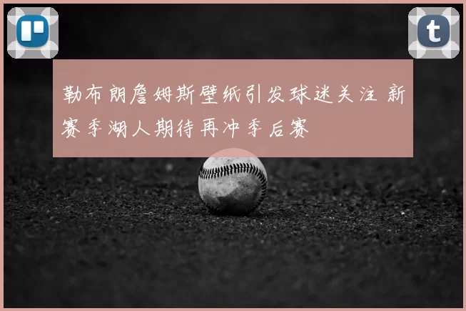 勒布朗詹姆斯壁纸引发球迷关注 新赛季湖人期待再冲季后赛